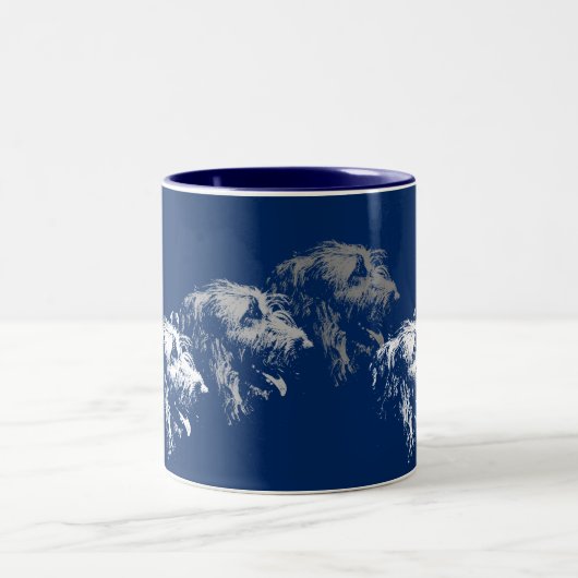 Mug Irish Wolfhound Zweifarbige Tasse (Mittel)