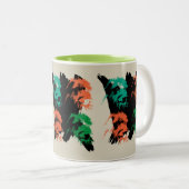 Mug Irish Wolfhounds Zweifarbige Tasse (VorderseiteRechts)