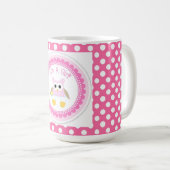 Mug/It ist ein Mädchen mit rosa Tupfen Kaffeetasse (VorderseiteRechts)