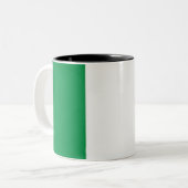 Mug Italy Flag Zweifarbige Tasse (Vorderseite Links)