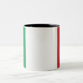 Mug Italy Flag Zweifarbige Tasse (Mittel)