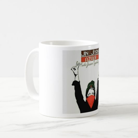 Mug Jin Jiyan Azadi Kaffeetasse (Vorderseite Links)