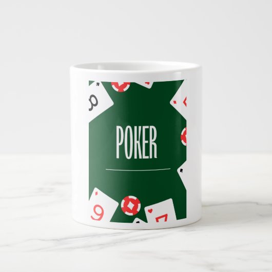 Mug Kaffee Probe Poker Jumbo-Tasse (Vorderseite)