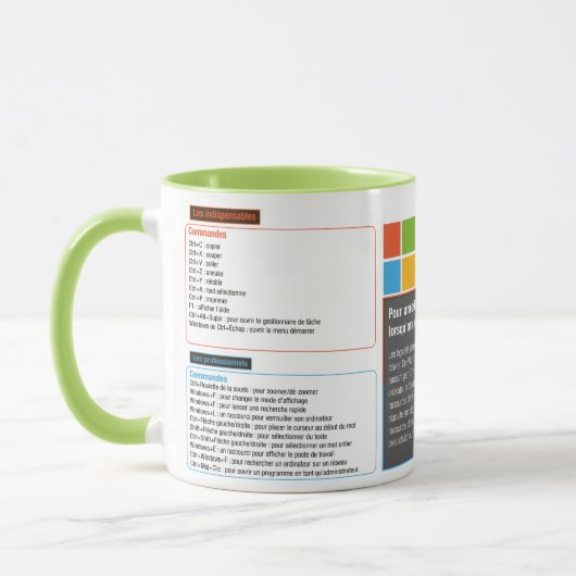 Mug-Kurzform-Windows-Tastatur Tasse (Links)