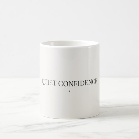 Mug 'Leise Zuversicht Minimalistisch' Kaffeetasse (Mittel)