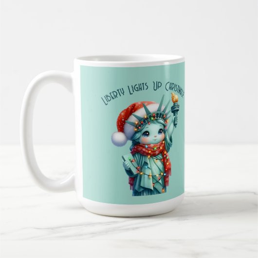 Mug Liberty Lights Up Christmas! 🎄 Kaffeetasse (Links)