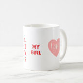 Mug Liebe Mädchen Kaffeetasse (VorderseiteRechts)