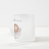 Mug Life Chose Me Minimalist Frosted Mug Mattglastasse (Vorderseite Links)