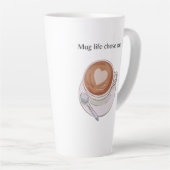 Mug Life Chose Me Minimalist Latte Mug Milchtasse (Rechte Ecke)