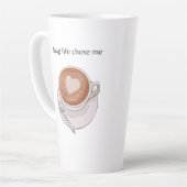 Mug Life Chose Me Minimalist Latte Mug Milchtasse (Linke Ecke)