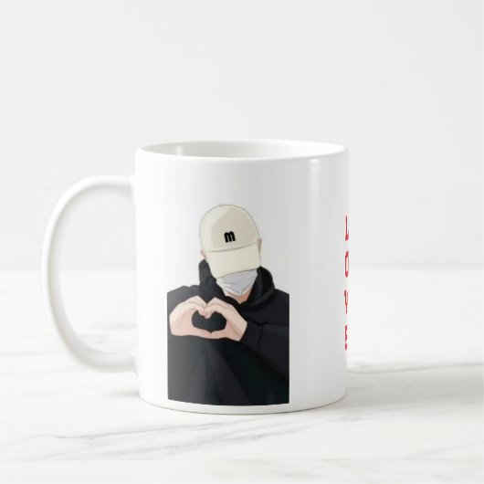Mug love girl kaffeetasse (Links)