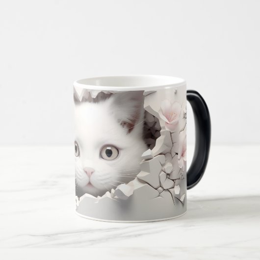 Mug Magic 3D cat Verwandlungstasse (VorderseiteRechts)