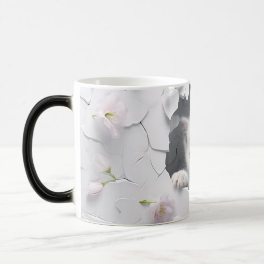 Mug Magic 3D cat Verwandlungstasse (Links)