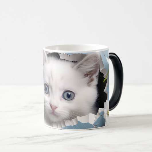 Mug Magic 3D cat Verwandlungstasse (VorderseiteRechts)