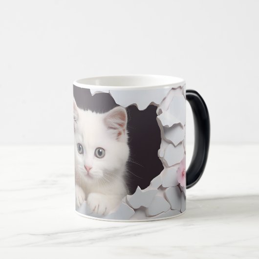 Mug Magic 3D cat Verwandlungstasse (VorderseiteRechts)