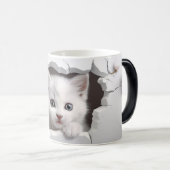 Mug Magic 3D cat Verwandlungstasse (VorderseiteRechts)
