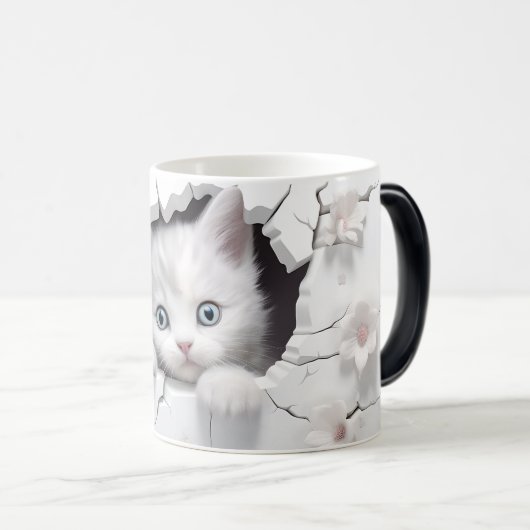Mug Magic 3D cat Verwandlungstasse (VorderseiteRechts)