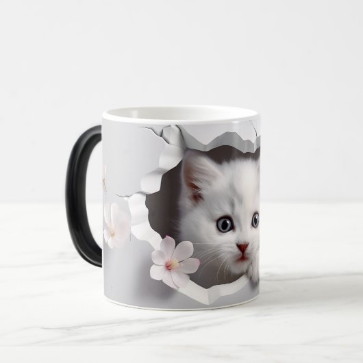 Mug Magic 3D Katze Verwandlungstasse (Vorderseite Links)