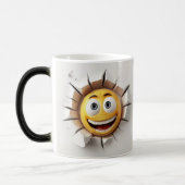 Mug Magic Face Emoticon Break Through Verwandlungstasse (Links)