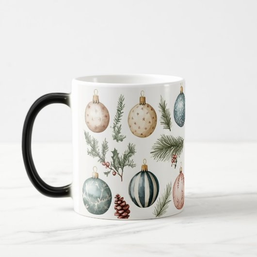 Mug Magic Festive Vintage Verwandlungstasse (Links)