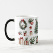 Mug Magic Festive Vintage Verwandlungstasse (Links)