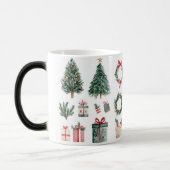 Mug Magic Festive Vintage Verwandlungstasse (Links)