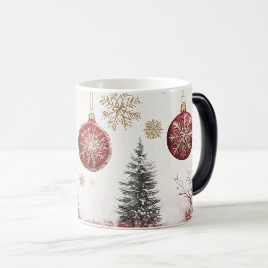 Mug Magic Festive Vintage Verwandlungstasse (VorderseiteRechts)