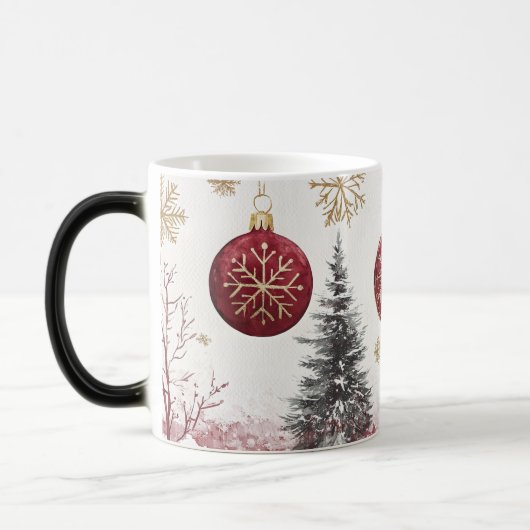 Mug Magic Festive Vintage Verwandlungstasse (Links)