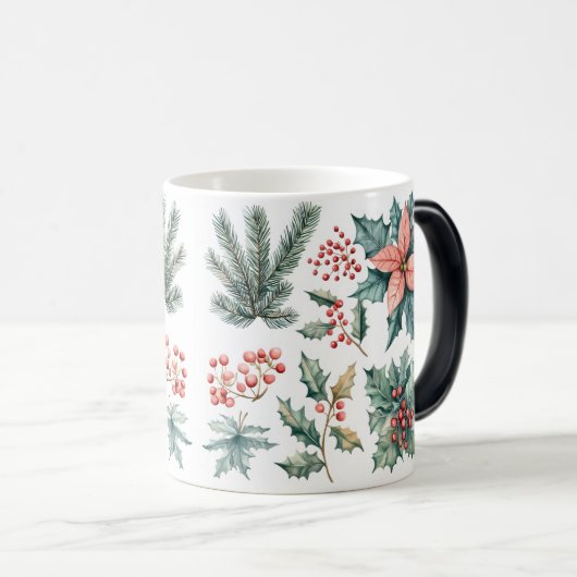 Mug Magic Festive Vintage Verwandlungstasse (VorderseiteRechts)