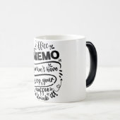 Mug Magic Funny Office Coffee Quotes Verwandlungstasse (VorderseiteRechts)