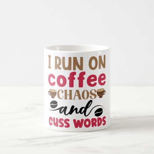 Mug Magic Funny Office Coffee Quotes Verwandlungstasse (Mittel)