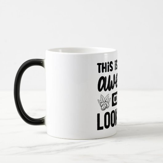 Mug Magic Funny Office Coffee Quotes Verwandlungstasse (Links)