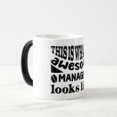 Mug Magic Funny Office Coffee Quotes Verwandlungstasse (Vorderseite Links)