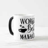 Mug Magic Funny Office Coffee Quotes Verwandlungstasse (Vorderseite Links)