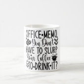 Mug Magic Funny Office Coffee Quotes Verwandlungstasse (Mittel)