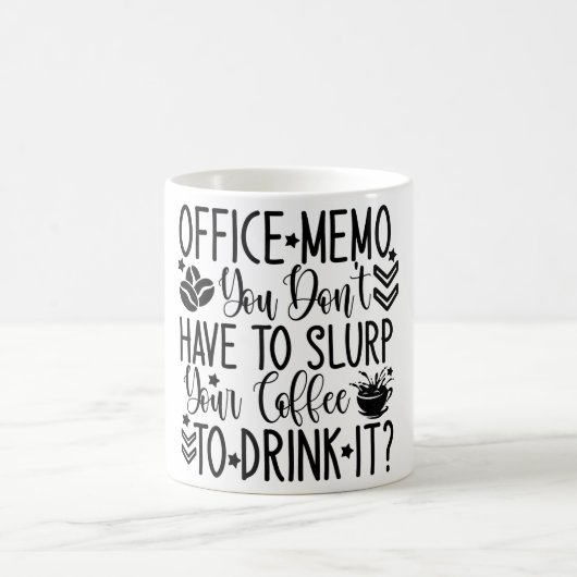 Mug Magic Funny Office Coffee Quotes Verwandlungstasse (Mittel)