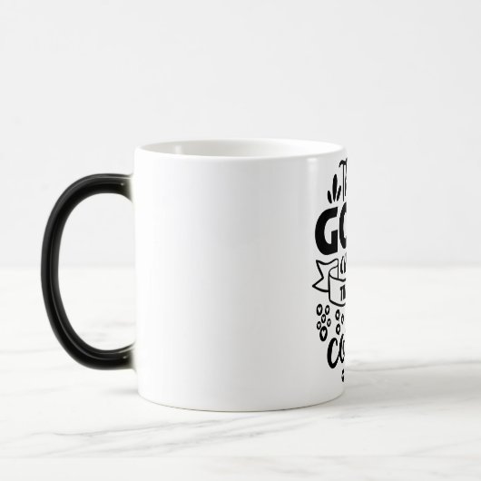 Mug Magic Funny Office Coffee Quotes Verwandlungstasse (Links)