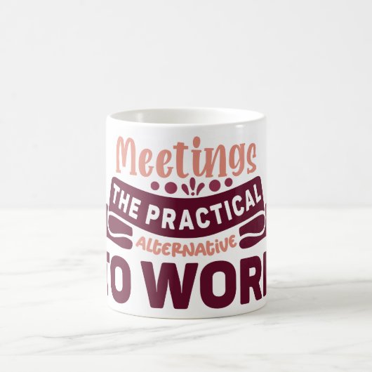 Mug Magic Funny Office Coffee Quotes Verwandlungstasse (Mittel)