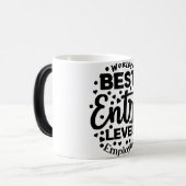 Mug Magic Funny Office Coffee Quotes Verwandlungstasse (Vorderseite Links)