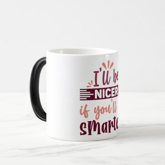 Mug Magic Funny Office Coffee Quotes Verwandlungstasse (Vorderseite Links)