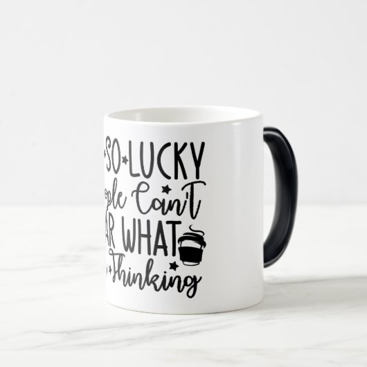 Mug Magic Funny Office Coffee Quotes Verwandlungstasse (VorderseiteRechts)