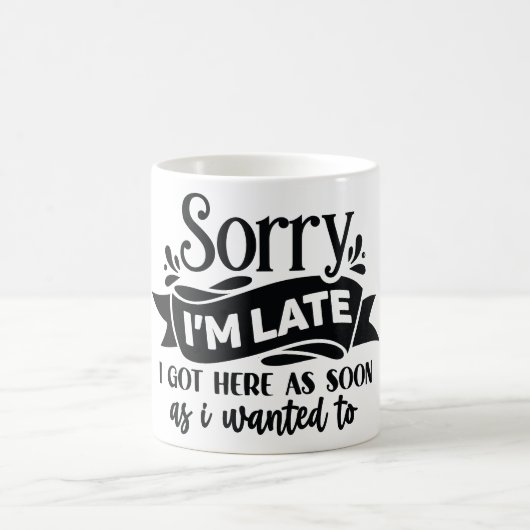 Mug Magic Funny Office Coffee Quotes Verwandlungstasse (Mittel)