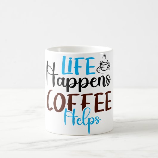 Mug Magic Funny Office Coffee Quotes Verwandlungstasse (Mittel)