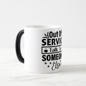 Mug Magic Funny Office Coffee Quotes Verwandlungstasse (Vorderseite Links)