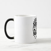Mug Magic Funny Office Coffee Quotes Verwandlungstasse (Links)