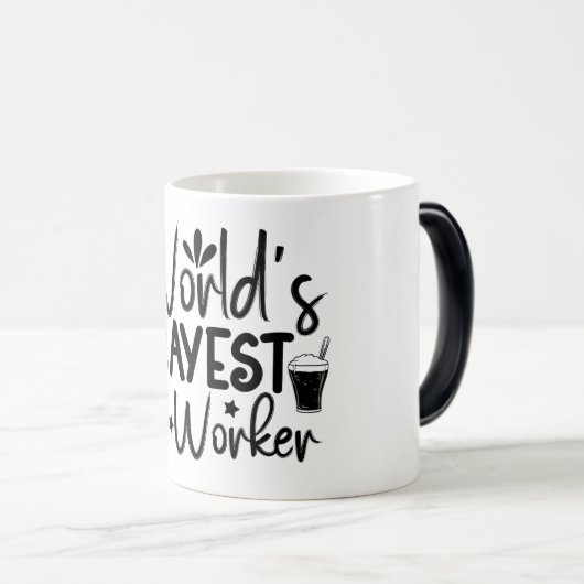 Mug Magic Funny Office Coffee Quotes Verwandlungstasse (VorderseiteRechts)
