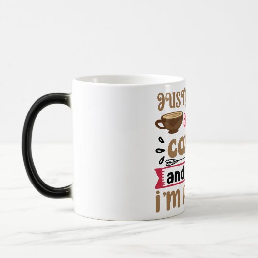 Mug Magic Funny Office Coffee Quotes Verwandlungstasse (Links)