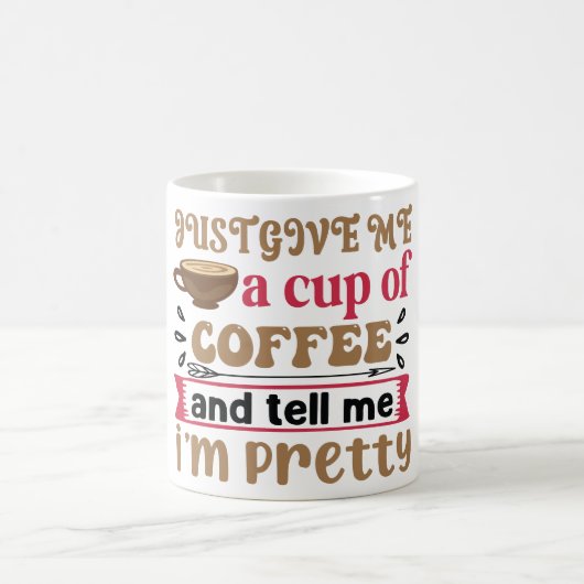 Mug Magic Funny Office Coffee Quotes Verwandlungstasse (Mittel)