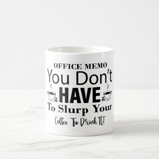 Mug Magic Funny Office Coffee Quotes Verwandlungstasse (Mittel)