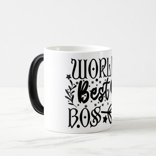 Mug Magic Funny Office Coffee Quotes Verwandlungstasse (Vorderseite Links)